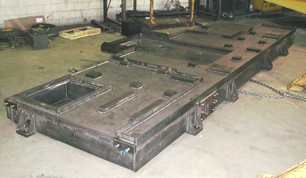 SS804b custom steel fabrication large machined fabrications