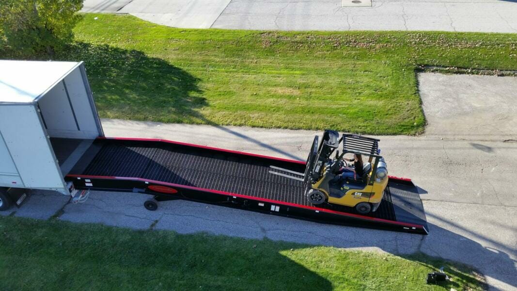 The Toughest Steel Forklift Ramps By Lots A Ramps Industries