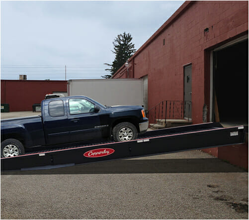 Copperloy dock ramps using stationary yard ramps